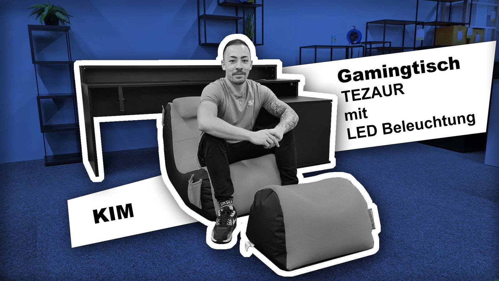 Coole Infos über den TEZAUR Gamingtisch mit LED Beleuchtung gibt es auf dem Wohn Schick YouTube Kanal