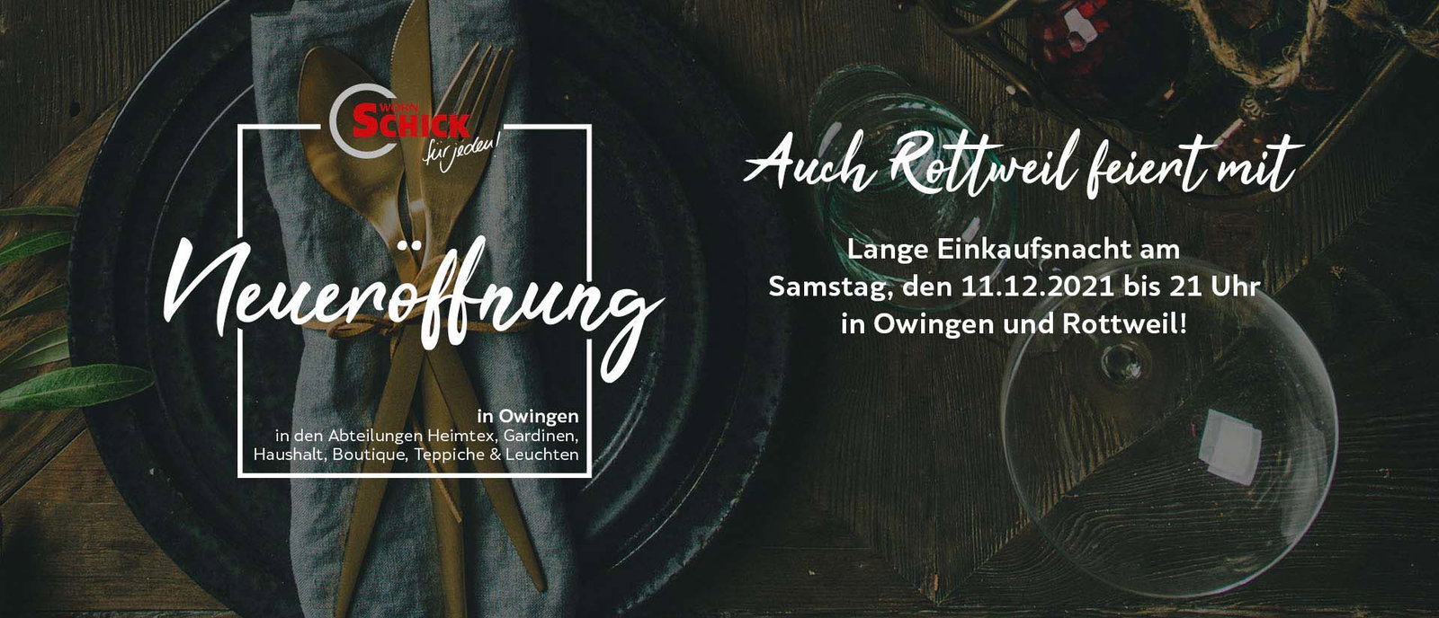 Besuchen Sie unsere neue Boutique am 11.12